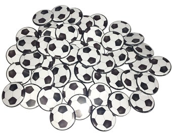 Soccer Balls, 1", 1.25", 1.5", Button, Soccer Theme, Soccer, Soccerball, Soccer, Party Favor, Soccer Decor, Flatback, Pinback, Pin, SE019
