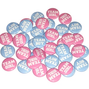 Gender Reveal, Pink, Blue, 1.25, 1.5, 2.25, Pinback Button, Baby Shower, Team Boy, Baby Reveal, Boy, Girl, Baby, Team Girl, VB101, VB121 image 5