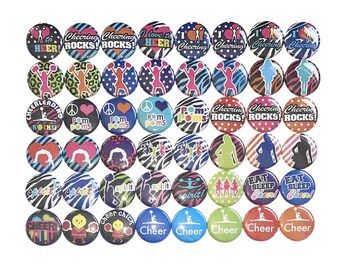 Cheer Magnet, 1", 1.25", 1.5", 2.25", Button Magnet, Cheerleading, Cheer, Party Favor, Cheer Decor, Birthday, Cheer Theme, Cheer Gift, CD005