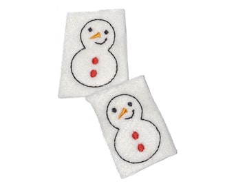 Snowman Felt, 2 Felts, Snowman Patch, Unfinished, Craft Supply, Winter Decor, Snowman, Snowman Body, Winter, EMB074