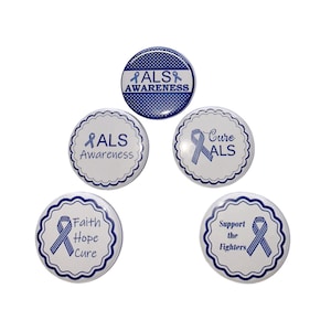 ALS, 1", 1.25", 1.5", 2.25", Button, Amyotrophic Lateral Sclerosis, Als Ribbon, Als Awareness, Als Theme, Flatback, Pinback, Badge, CA051