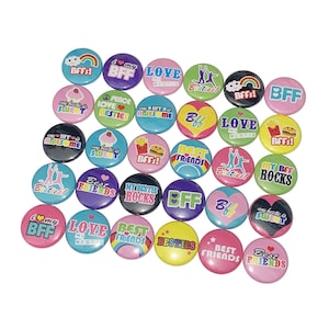Best Friends, 1&quot;, 1.25&quot;, Button, Best Friend Gift, Best Friend Theme, Best Friend Flatback, Best Friend Pinback, Best Friend Badge, GR011