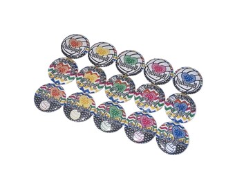 Volleyball, 1", 1.25", 1.5", Button, Volleyball Theme, Volleyball Decor, Volley Ball, Party Favor, Gift, Girl, Flatback, Pinback, Pin, SE011