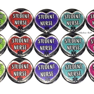 Student Nurse Magnet, 1&quot;, 1.25&quot; Button Magnet, Nurse Button, Nurse Party Favor, Nurse Theme, Nurse Decor, Nurse Gift, Nursing School, NU015