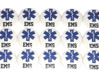 First Responder Magnet, Medical, 1", 1.25", Button Magnet, First Responder, First Responder Theme, Emergency Worker, Medical Theme, LE010