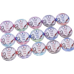 CNA Float Pool, 1&quot;, 1.25&quot;, 1.5&quot;, 2.25&quot;, Button, Certified Nursing Assistant, Float Pool, CNA Theme, Cna Gift, CNA, Flatback, Pinback, MP019
