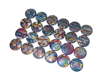 Native American Magnet, 1", 1.25", 1.5", 2.25", Button Magnet, Native American, Tribal Theme, Native Decor, Tribal Patterns, T007