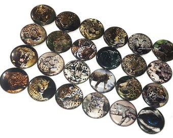 Leopard, 1", 1.25", 1.5", 2.25", Button, Leopard Theme, Leopard Decor, School Spirit, Leopard Pride, Flatback, Pinback, Pin, Badge, A006