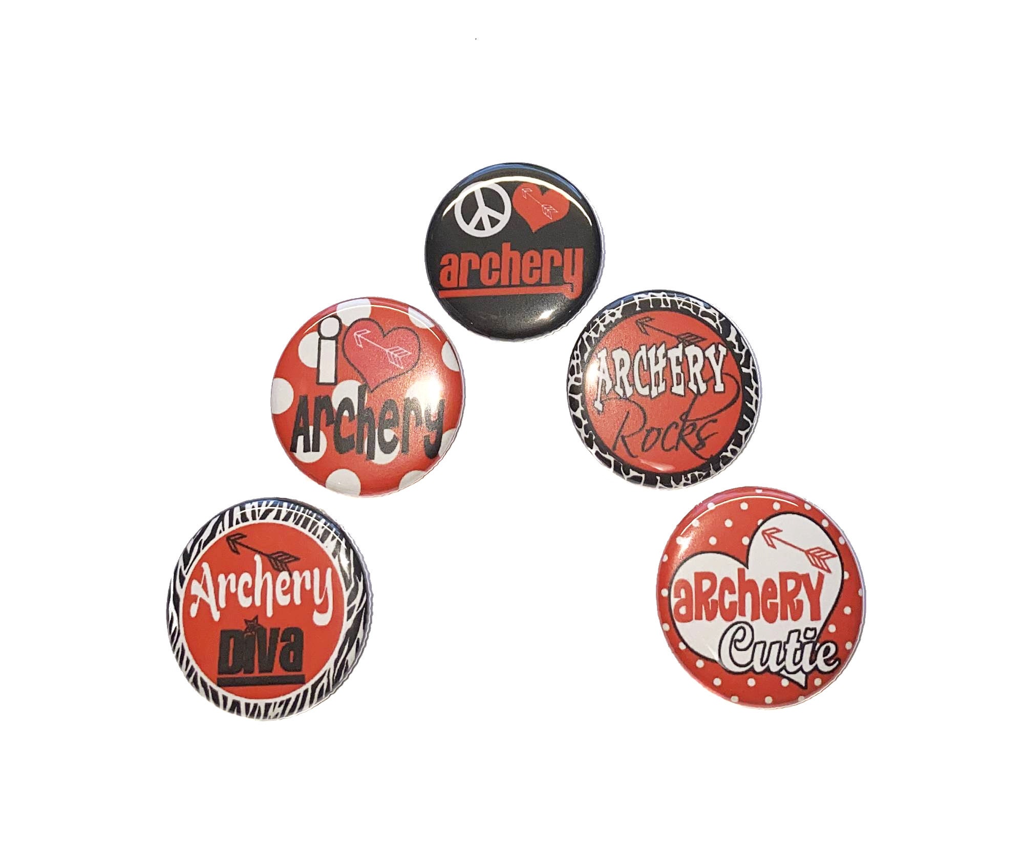 Set of 20 1 or 1.25 inch Buttons Pinback Flatback or Hollowback