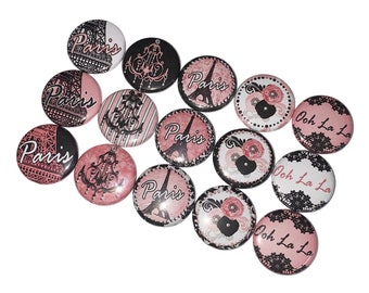 Paris Magnet, 1", 1.25", 1.5", 2.25", Button Magnet, Paris, Paris Theme, Paris Decor, Party Favor, Eiffel Tower Magnet, France, Gift, TS016