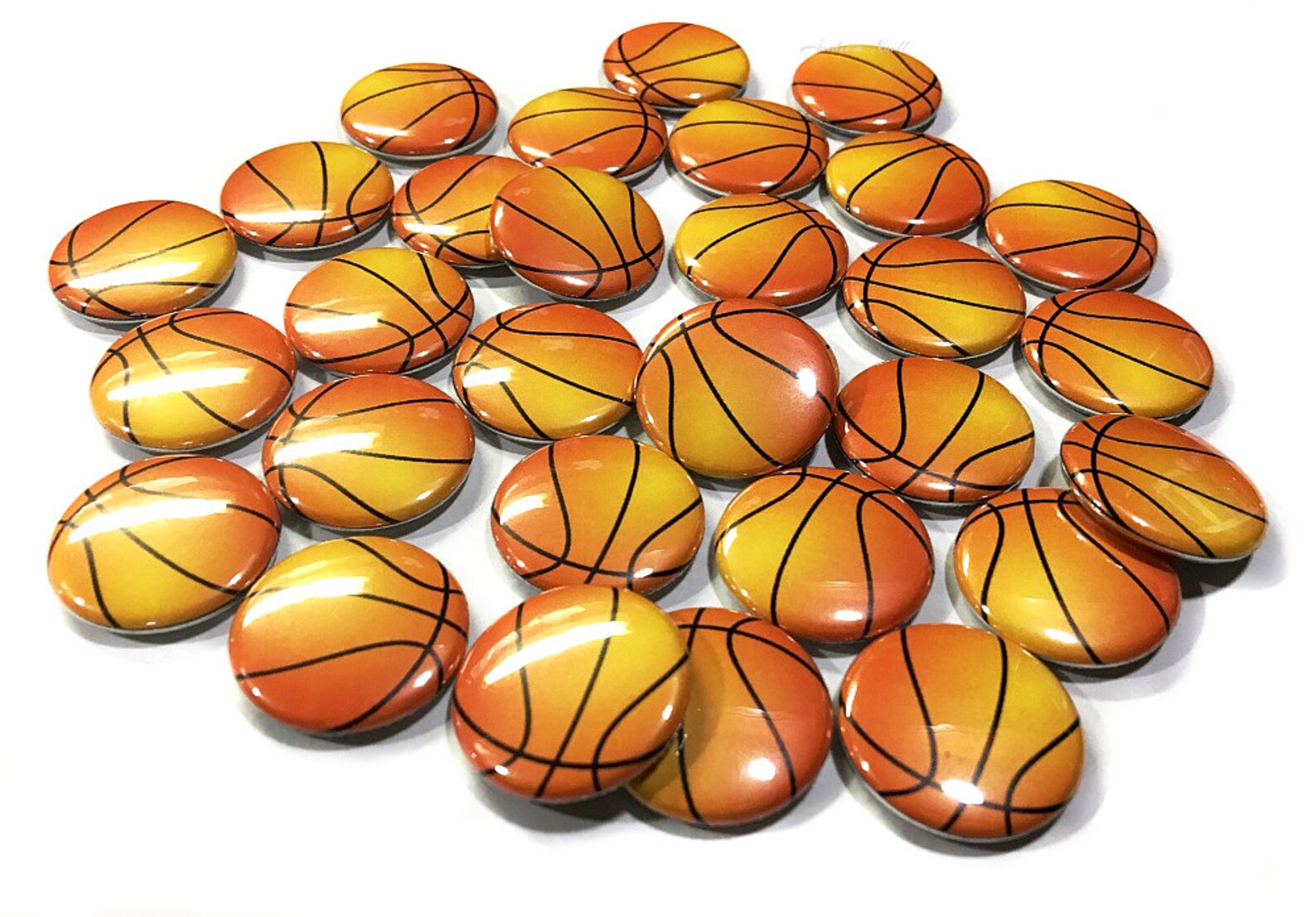 Basketball 1 1.25 Button Etsy