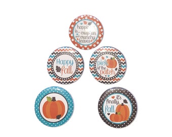 Fall Magnet, 1", 1.25", 1.5", 2.25", Button Magnet, Pumpkin Magnet, Pumpkin, Fall, Pumpkin Theme, Fall Theme, Fall Decor, Party Favor, FL002