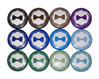 Bowtie Magnet, 1", 1.25", 1.5", 2.25", Button Magnet, Bow Tie, Bowtie, BY008