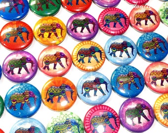 Elephant Magnet, 1", 1.25", Button Magnet, Elephant Theme, Elephant Decor, Elephant Party Favor, Elephant Birthday, Elephant Gift, A021