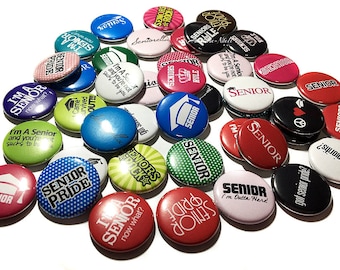 Seniors, 1", 1.25", 1.5", 2.25", Button, Senior Party Favor, Senior Gift, Senior Decor, Senior Theme, Graduate, Flatback, Pinback, SC002