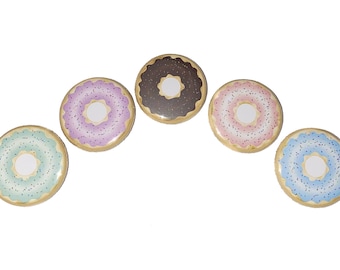 Donut Magnet, 1", 1.25", 1.5", 2.25", Button Magnet, Donut, Donut Decor, Donut Party Favor, Donut Theme, Doughnut Magnet, Doughnut, FD054