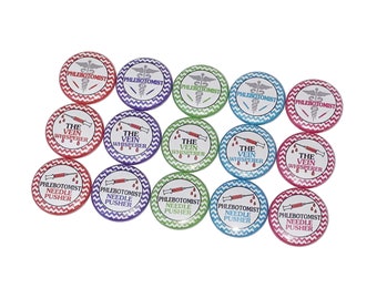 Phlebotomist, 1", 1.25", 1.5", 2.25", Button, Phlebotomist Theme, Phlebotomist Gift, Phlebotomist Flatback, Phlebotomist  Pinback, PL008