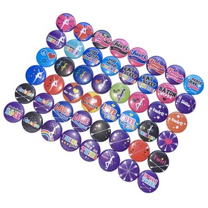 Baton, 1&quot;, 1.25&quot;, 1.5&quot;, 2.25&quot;, Button, Baton Twirler, Party Favor, Band Theme, Band Decor, Twirler, Baton Theme, Flatback, Pinback, MB010