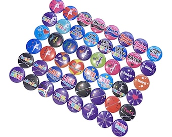 Baton, 1", 1.25", 1.5", 2.25", Button, Baton Twirler, Party Favor, Band Theme, Band Decor, Twirler, Baton Theme, Flatback, Pinback, MB010
