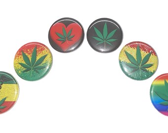 Marijuana Magnet, Weed Magnet, 1", 1.25", 1.5", Button Magnet, Marijuana Awareness, Legalize, Marijuana, Marijuana Theme, Weed, MJ002