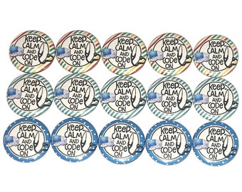 Coding Magnet, 1", 1.25", 1.5", Button Magnet, Coding Decor, Coding Theme, Coding Party Favor, Medical Theme, Medical Coding, Code, MP009