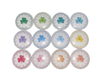 Shamrock Magnet, 1", 1.25", 1.5", 2.25", Button Magnet, Shamrock, Clovers, Saint Patrick's Day, St. Patty, St. Paddy, St. Patrick's, ST007