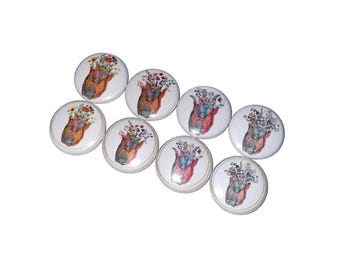 Larynx and Thyroid, 1", 1.25", 1.5", 2.25", Button, Anatomy Theme, Anatomy Decor, Larynx, Thyroid, Anatomy, Flatback, Pinback, Pin, AE009
