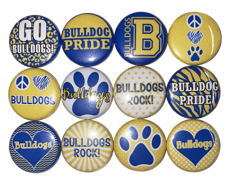 Bulldogs, Royal Blue, Yellow, 1