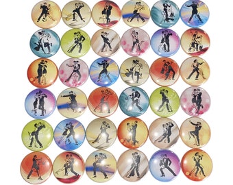 Ballroom Magnet, Dance Magnet, 1", 1.25", 1.5", 2.25", Button Magnet, Dance Theme, Ballroom Dance, Dance Gift, Tango Dance, Birthday, CD023