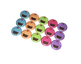 Cupcakes, 1", 1.25", 1.5", 2.25", Button, Party Favor, Bow Center, Cake, Flatback, Pinback, Pin, Badge, Baker Gift, Bakery Theme, FD004