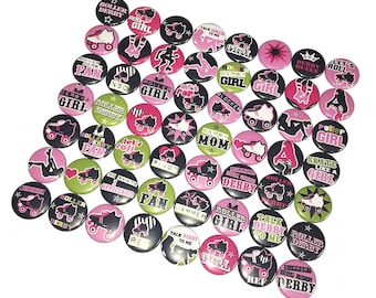 Roller Derby Magnet, 1", 1.25", Button Magnet, Roller Derby, Party Favor, Roller Derby Theme, Skating, Roller Derby Decor, Gift, SK002