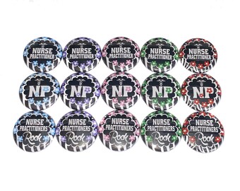 Nurse Practitioner Magnet, NP, 1", 1.25", Button Magnet, Nurse, Nurse Practitioner, Nurse Theme, Nurse Decor, Gift, Nurse Magnet, NU034