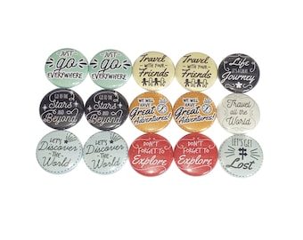 Travel Magnet, 1", 1.25", 1.5", 2.25", Button Magnet, Travel Quotes, Travel, Travel Theme, Travel Decoration, Travel Sayings, Magnet, TS026