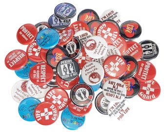 Pro-Life, 1", 1.25", Button, Prolife Button, Pro Life Theme, Pro Life Awareness, Pro Life Flatback, Pro Life Pin, Pro Life Pinback, CB006
