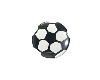 Soccer Ball Magnet, 1", 1.25", 1.5", 2.25", Button Magnet, Soccerball Magnet, Soccer Birthday, Party Favor, Soccer Gift, Soccer, SE054