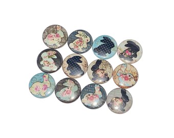 Rabbits, Bunny, 1", 1.25", 1.5", 2.25", Button, Rabbit Gift, Rabbit Decor, Rabbit Party Favor, Rabbit Theme, Flatback, Pinback, Pin, A019
