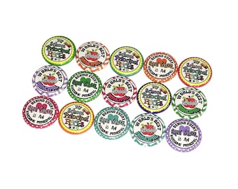 School Principal, 1", 1.25", Button, Principal Theme, Principal Decor, Principal Gift, Teacher Appreciation, Flatback, Pinback, Pin, PR010