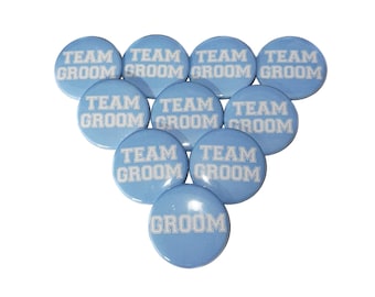 Bachelor Party, Blue, 1.5", 2.25", Pinback Button, Wedding Party Favor, Wedding Pin, Groom Pin, GB024, GB026