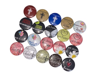 Pray, Christian, Jesus, 1", 1.25", 1.5", Button, Prayer, Church, Party Favor, Conservative, Reward, Flatback, Pinback, Pin, Badge, FT005