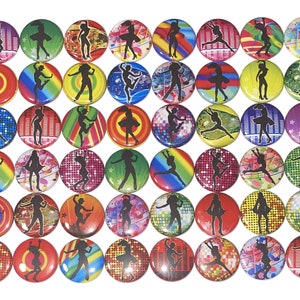 Dance Magnet, Hip Hop, 1&quot;, 1.25&quot;, 1.5&quot;, 2.25&quot;, Button Magnet, Hip Hop, Dance, Dance Theme, Dance Decor, Hip Hop Theme, Dancer, CD015