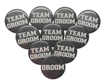 Bachelor Party, Black, 1.5", 2.25", Pinback Button, Wedding Party Favor, Wedding Pin, Groom Pin, GB005, GB025