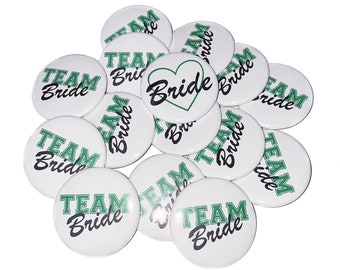 Bachelorette Party, Green, Heart, 1.5", 2.25", Pinback Button, Bachelorette Pin, Green Bachelorette, St. Patrick's, Bridal Pin, BW026 BW101