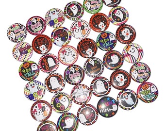 Ghosts, 1", 1.25", Button, Halloween Party Favor, Ghost Theme, Ghost Decor, Halloween Decor, Fall Decor, Flatback, Pinback, H025