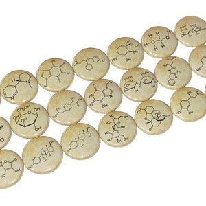 Chemistry, Science, 1&quot;, 1.25&quot;, 1.5&quot;, 2.25&quot;, Button, Science, Lab, Geek, Gift, Math, Nerdy, Chemistry Theme, Flatback, Pinback, Badge, MS003
