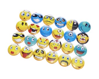 Face, 1", 1.25", 1.5", 2.25", Button, Funny, Fun Gift, Party Favor, Face Flatback, Face Pinback, HT006