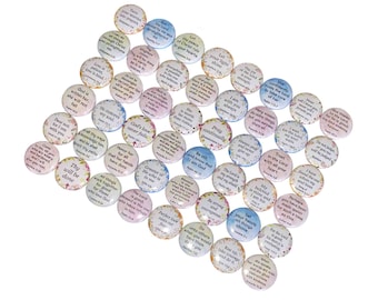 Scripture, Verse, 1", 1.25", 1.5", 2.25", Button, Bible, Christian, Scripture, Inspirational, Quotes, Bible, Gift, Flatback, Pinback, FT002