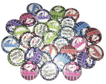 Phlebotomist, 1", 1.25", Button, Phlebotomist Theme, Party Favor, Phlebotomy Decor, Phlebotomist Gift, Flatback, Pinback, Pin, Badge, PL001