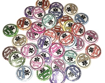 Oncology Nurse, 1", 1.25", Button, Oncology Theme, Oncology Department, Nurse Theme, Nurse Party Favor, Oncology, Flatback, Pinback, NU021