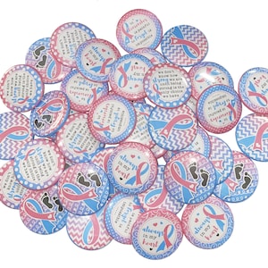 Pregnancy Loss, Infant Loss, 1&quot;, 1.25&quot;, 1.5&quot;, 2.25&quot;, Button, Pregnancy Loss Ribbon, Miscarriage, Sillbirth, Infant Loss Ribbon, PAIL, CB005