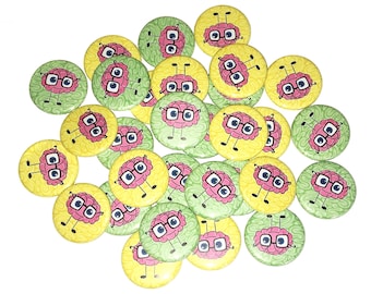 Brains, Eyeglasses 1", 1.25", 1.5", Button, Brain Party Favor, Brain Theme, Brain Decor, Nervous System, Neurology, Flatback, Pinback, MP006